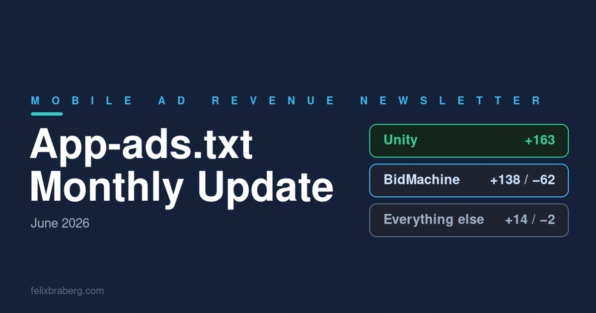 Your updated App-ads.txt file for June 2026