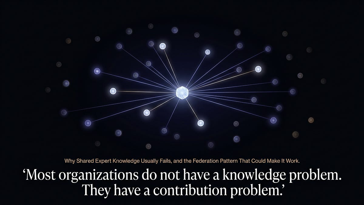 [Framework] Why Shared Expert Knowledge Usually Fails, and the ...
