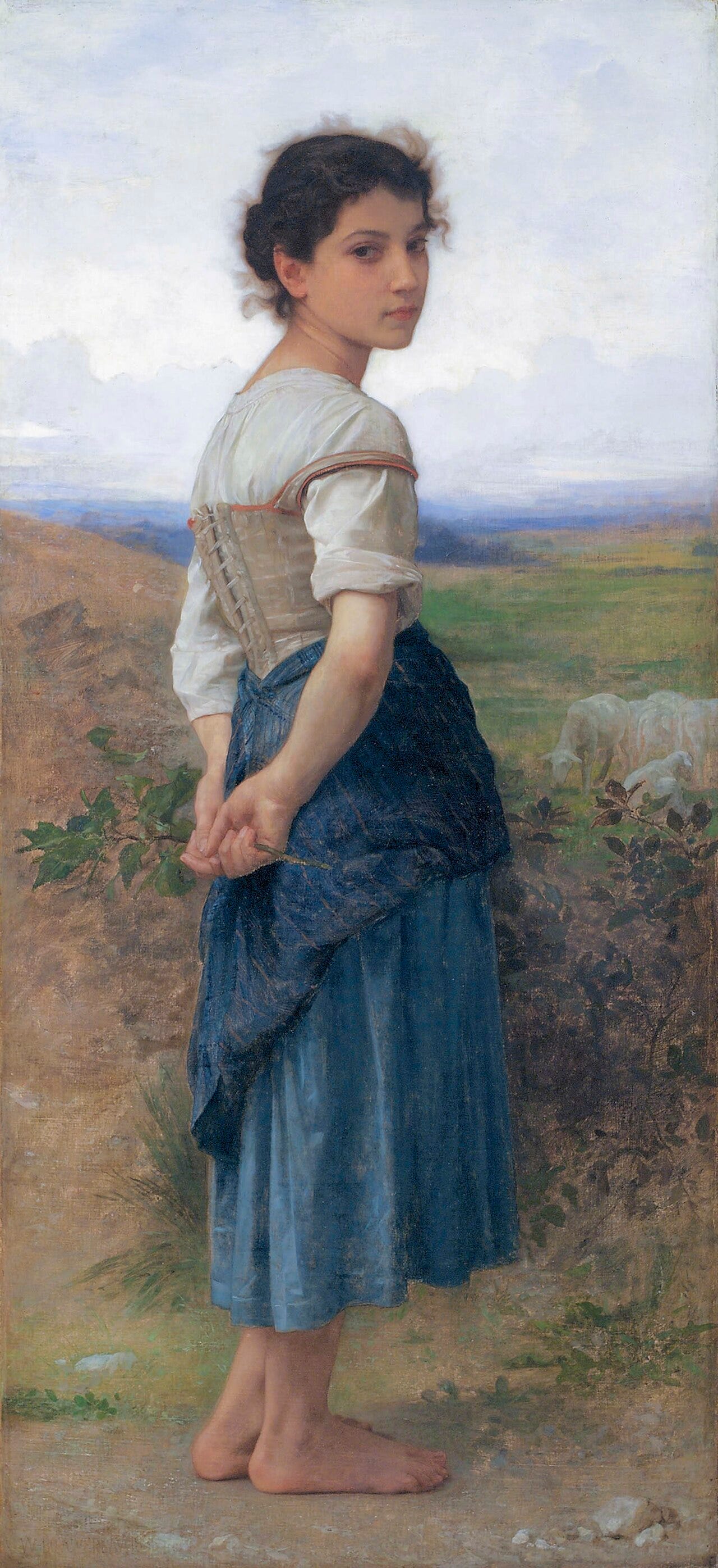 A peasant girl by Bouguereau A peasant girl by Bouguereau