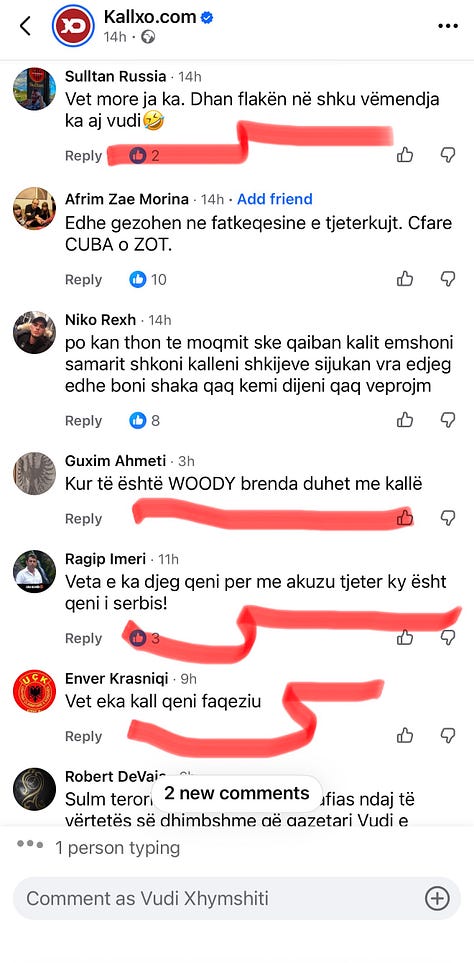 1] Komentet në postimin e Kallxo.com