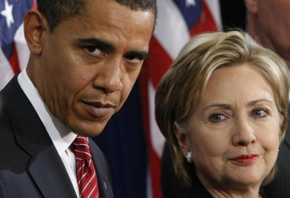 Hillary Clinton: Distancing from Obama while courting his supporters - Los  Angeles Times