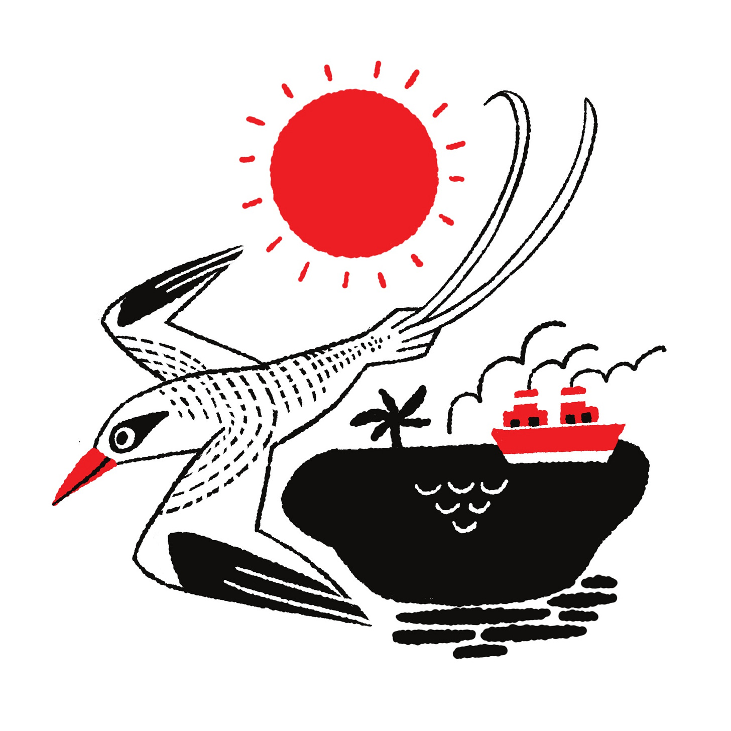 Kayla stark bird illustration in the style of bernice myers