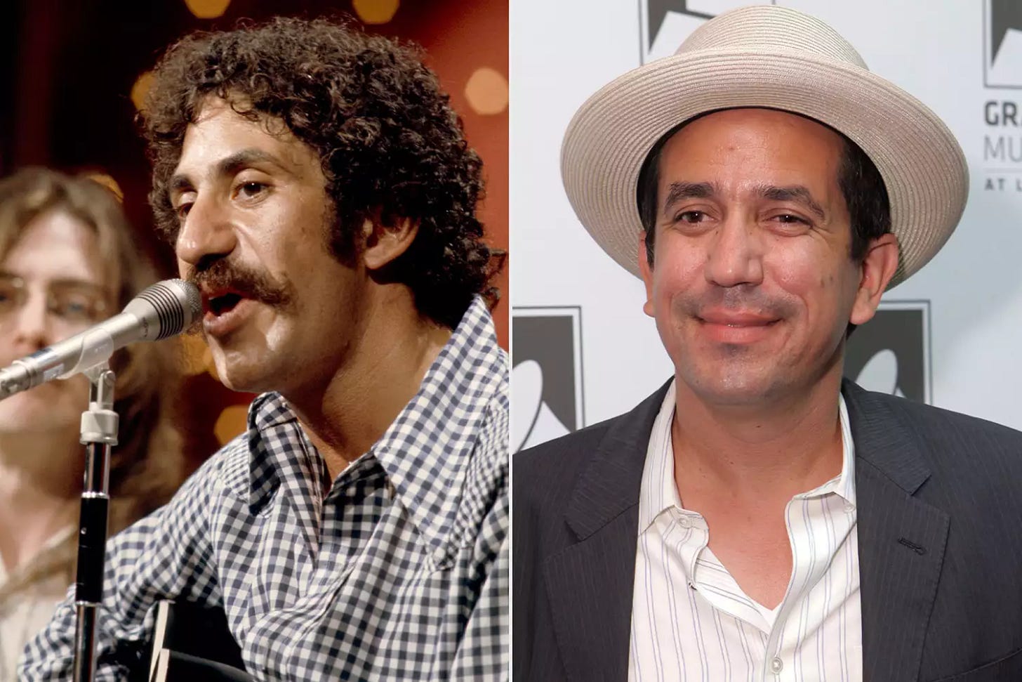 Singer/songwriter AJ Croce at Spotlight - AJ Croce at The GRAMMY Museum on July 22, 2014 in Los Angeles, California. (Photo by Rebecca Sapp/WireImage). MIDNIGHT SPECIAL -- Episode 27 -- Aired 7/27/73 -- Pictured: (l-r) Maury Muehleisen and Jim Croce perform (Photo by Gary Null/NBCU Photo Bank/NBCUniversal via Getty Images via Getty Images)