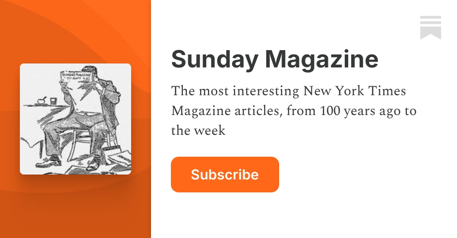 Sunday Magazine | Jesse Rifkin | Substack
