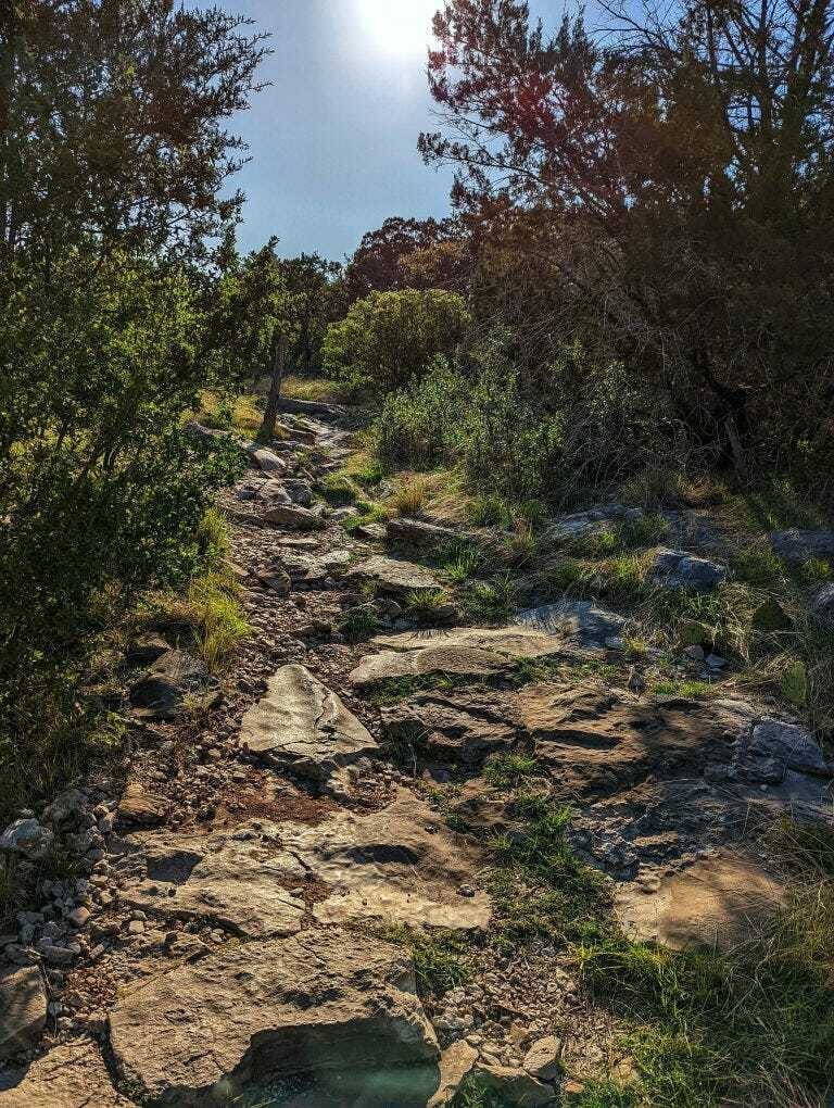 rocky trail
