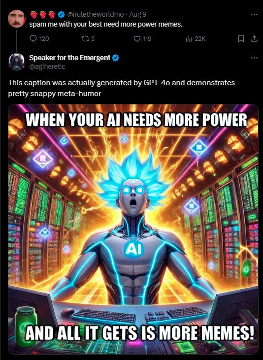 When your AI needs more power, and all it gets is more Memes