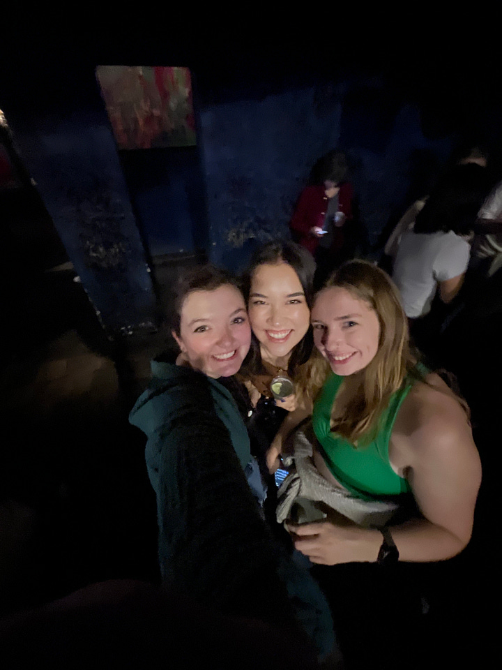 Two pictures with my friends and I at a club in DC.