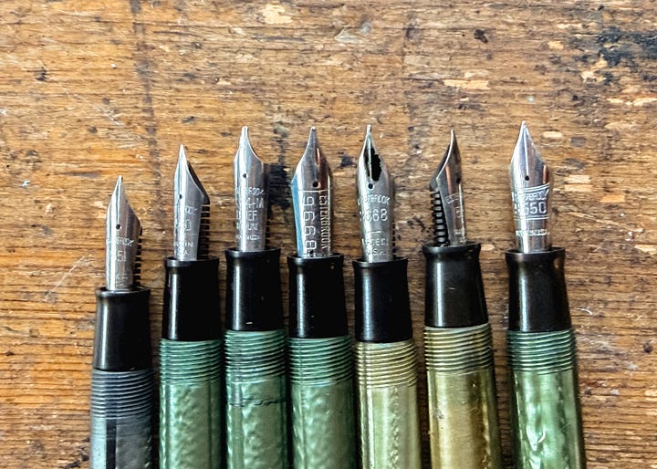 Vintage Esterbrook Fountain Pen Nibs
