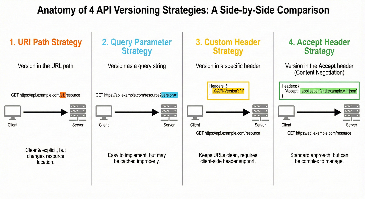 4 API Versioning Strategies Every Developer Should Know