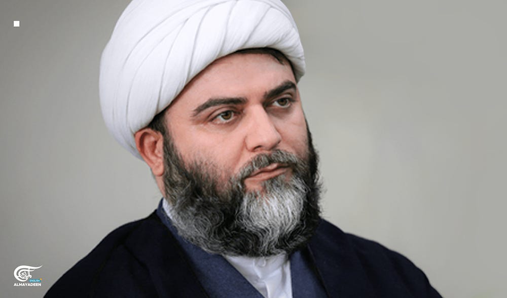 'Partners in blood', says Iran's Sheikh Qomi on Resistance: Exclusive (Photo by Al Mayadeen)