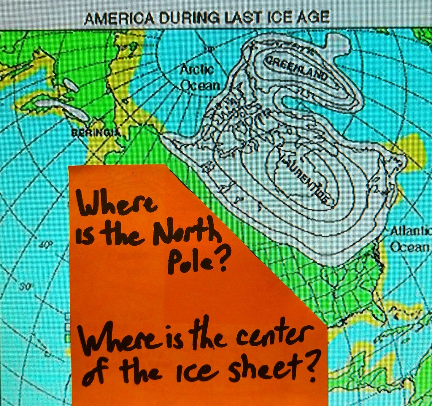ice sheet off center sticky note ice sheet off center sticky note