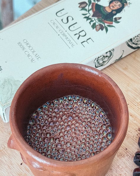 bulles cacao sacré