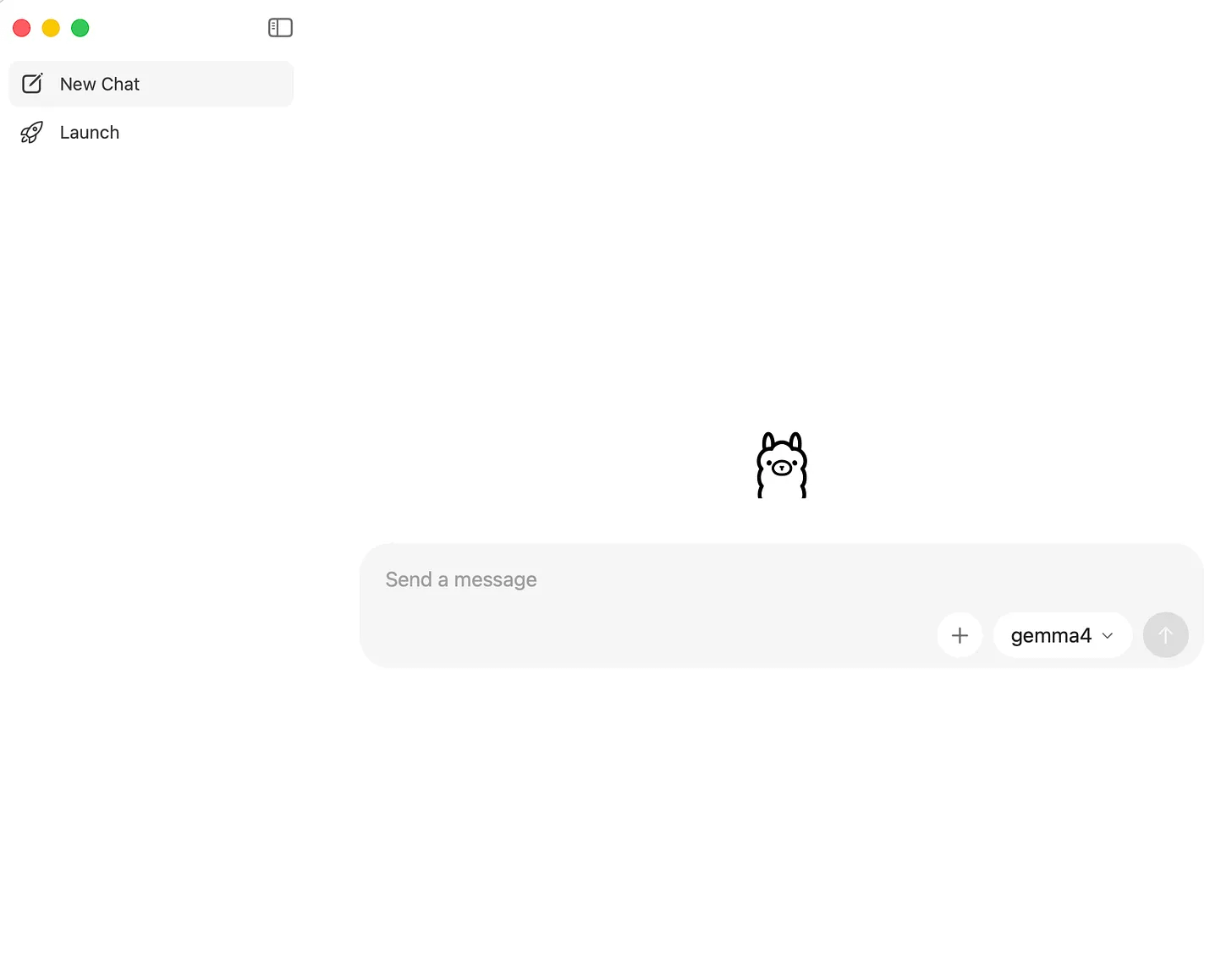 Ollama running an open source model locally on a Mac Mini