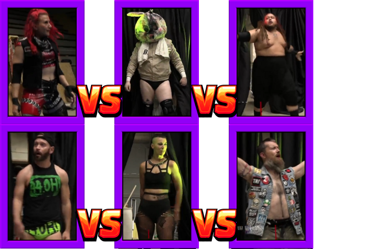 [Match Graphic: Jody Threat vs. BSTRD Cassidy vs. Satu Jinn vs. Gregory Iron vs. Sawyer Wreck vs. Neil Diamond Cutter]