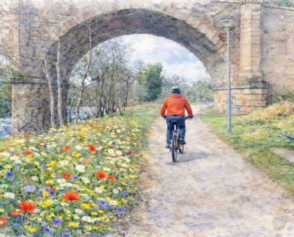 May be an image of bicycle, the Cotswolds and Stari Most