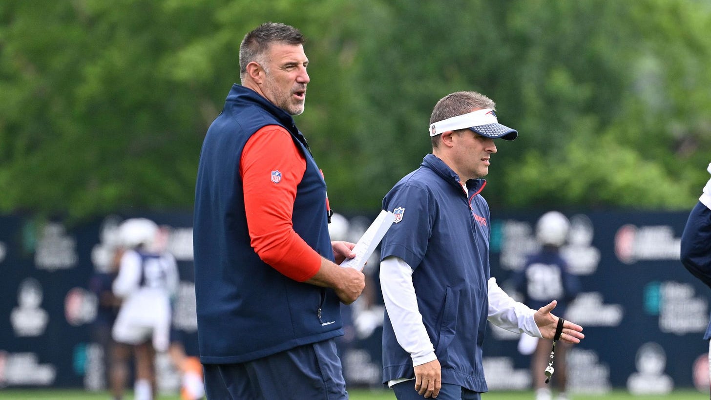 Patriots Gaining Quiet Hype As Playoff Sleeper Led By Mike Vrabel, Drake  Maye