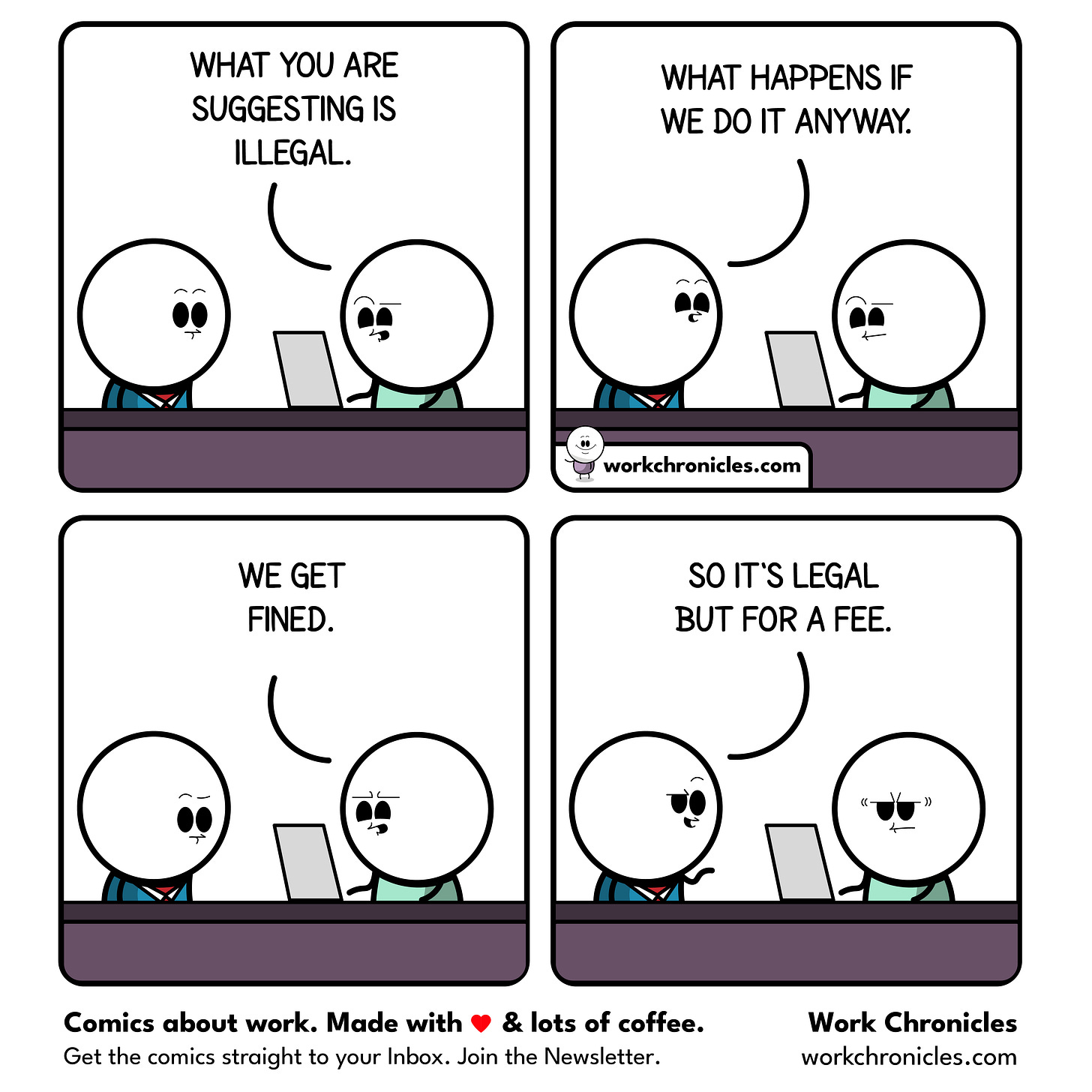 Work Breakdowns Comic (comic) Break all the rules - Work Chronicles