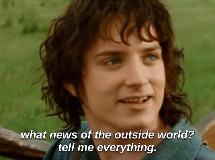 What news of the outside eorld Memes - Imgflip