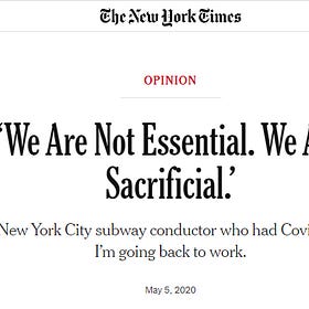Scapegoating the essential worker