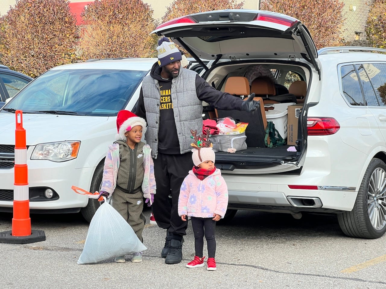 Lloyd Pierce with his daughters Maya Joy and Londyn Elle.