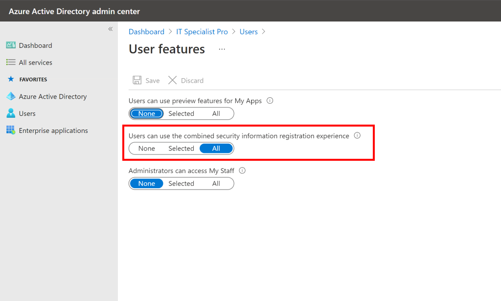 Azure AD Enhanced Registration Experience Azure AD Enhanced Registration Experience