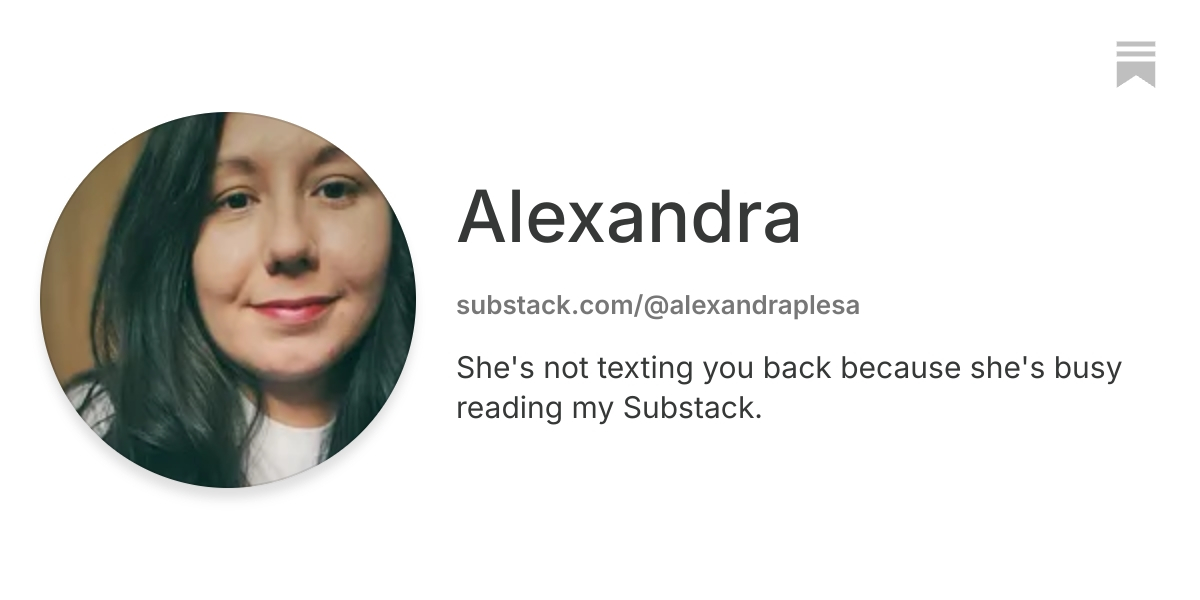 Alexandra | Substack