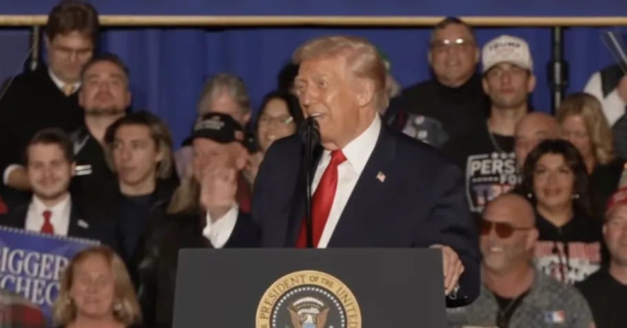 Trump Spends Little Time on Economics, More Time on Attack During Mount  Pocono Address