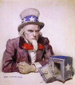 By James Montgomery Flagg. (Cartoon by James Montgomery Flagg, via [1]) [Public domain], via Wikimedia Commons
