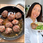 Albóndigas con tomates secos y albahaca