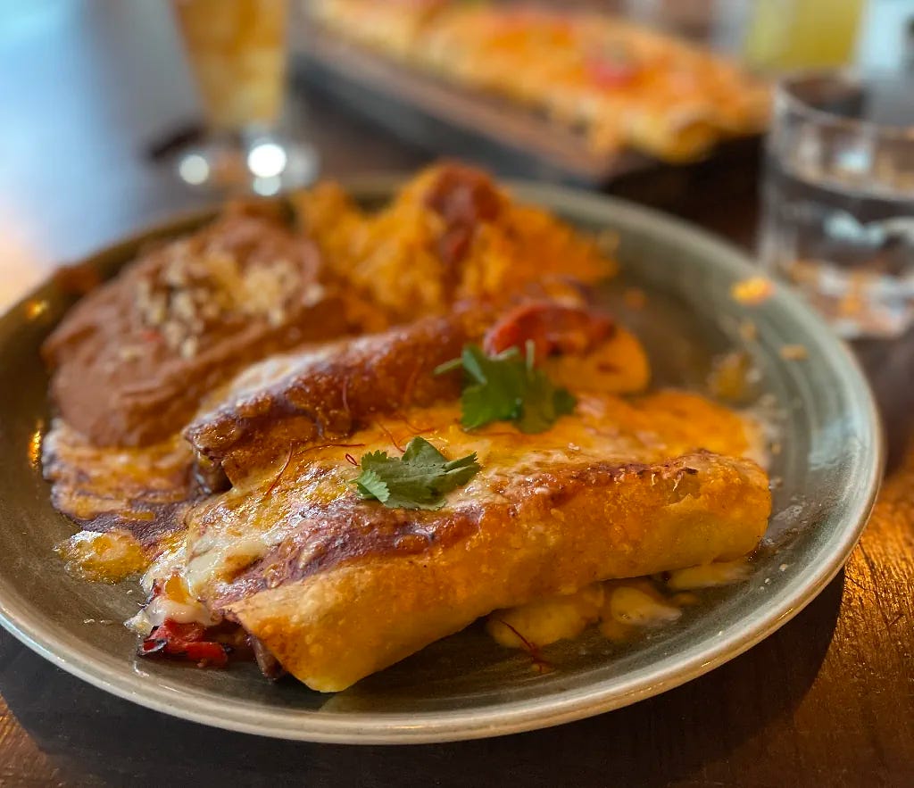 Brisket enchiladas