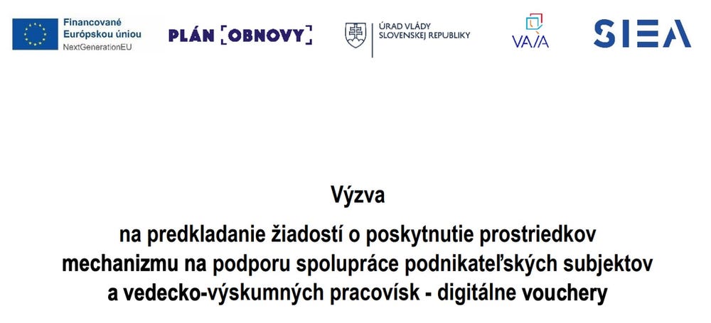 Digitálne vouchery Plán obnovy