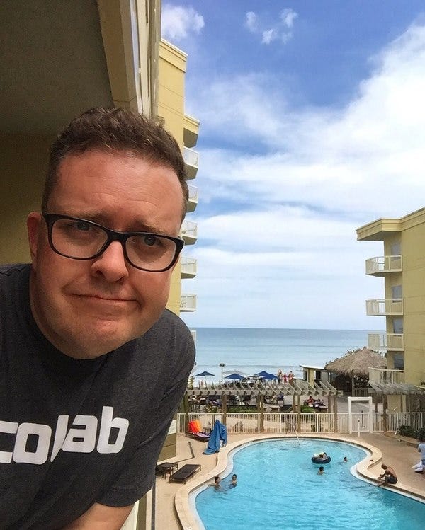 Pictured: Author "working" Pictured: Author "working"