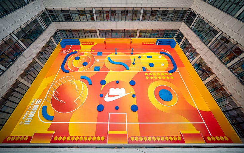 LEGO and NIKE reimagine shanghai primary school as modular sports playground