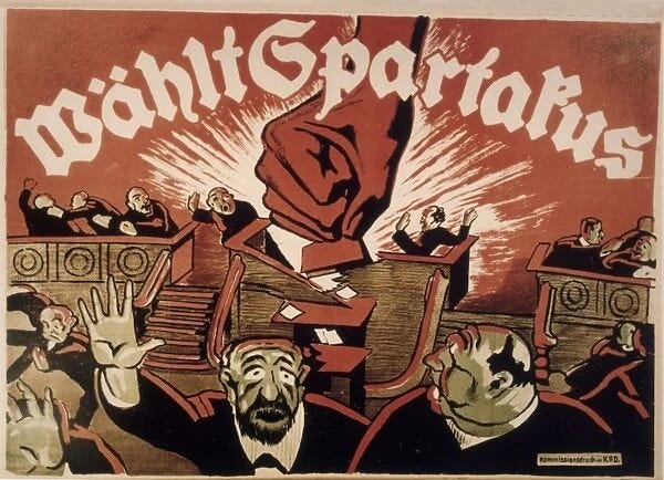 Spartacist Poster / 1919 Our beautiful Wall Art and Photo Gifts include  Framed Prints, Photo Prints, Poster Prints, Canvas Prints, Jigsaw Puzzles,  Metal Prints and so much more
