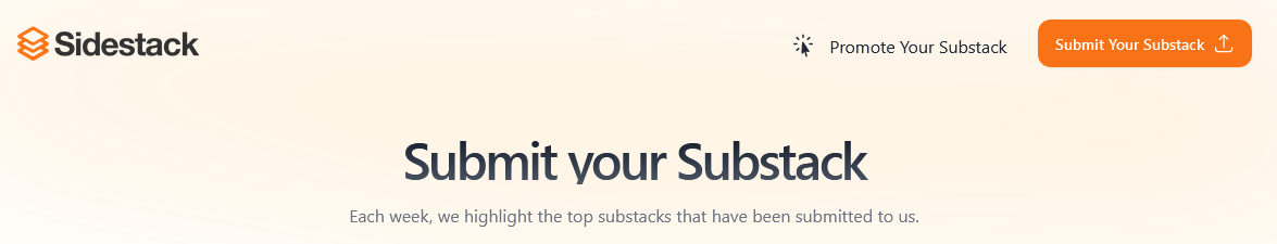 Submit or Promote your Substack on the Website