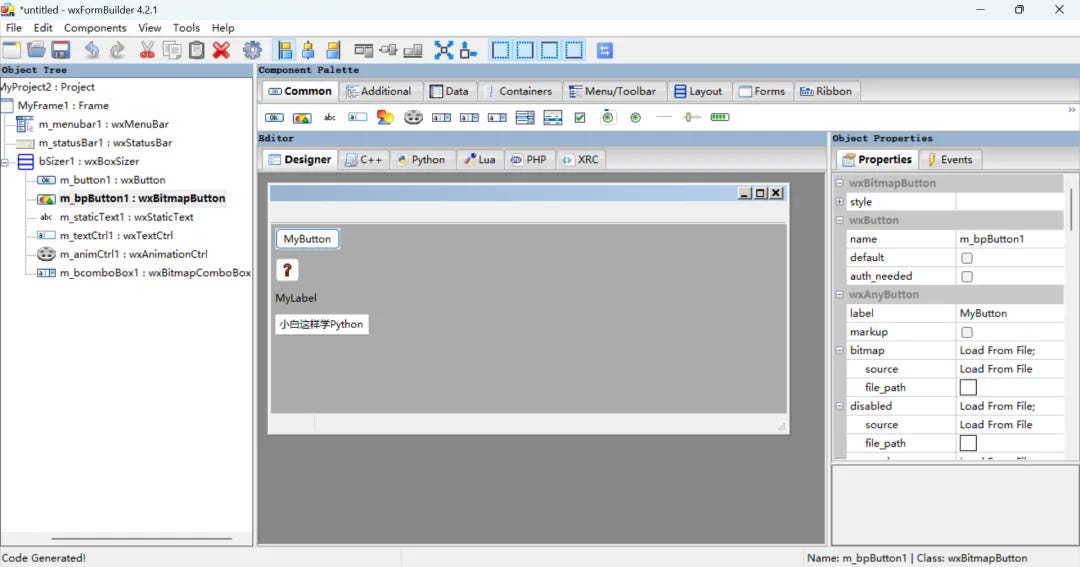Wxformsbuilder wxFormBuilder: Visual GUI Drag-and-Drop Designer Based on wxWidgets