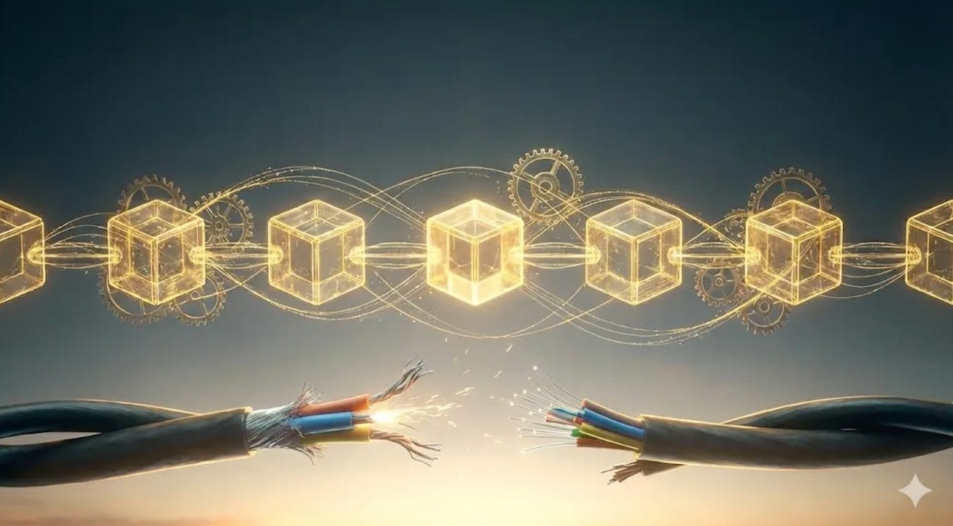 The system is connected. Trust is not. The system is connected. Trust is not.