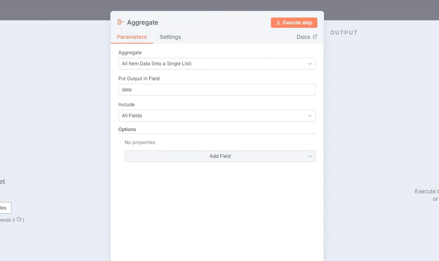 Aggregate node: n8n workflow with Sophtron and OpenAI Aggregate node: n8n workflow with Sophtron and OpenAI