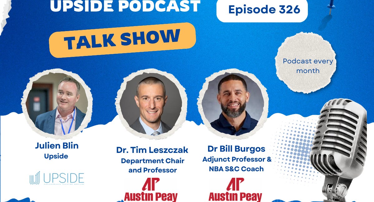 🎙️ Upside Video Group Chat with Dr. Tim Leszczak and Dr Bill Burgos about the Austin Peay State University Health and Performance Summit