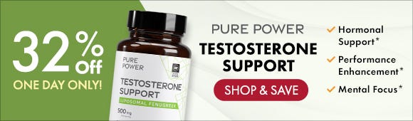 Get 32% Off on Pure Power Testosterone Support