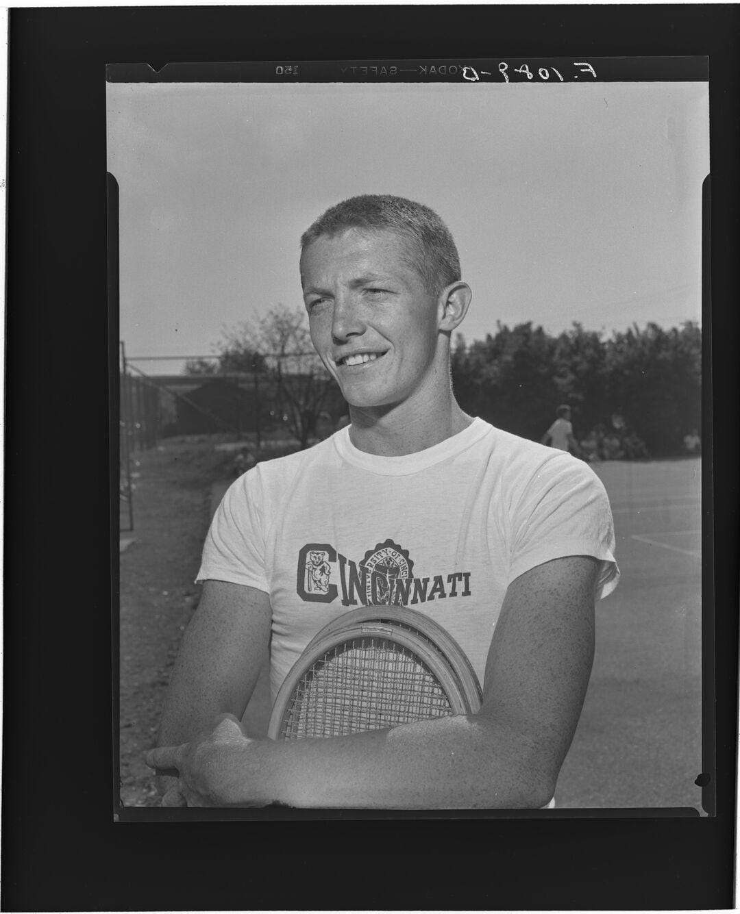 Tony Trabert, tennis player of the University of Cincinnati.  · John C. Wyatt Lexington Herald-Leader photographs