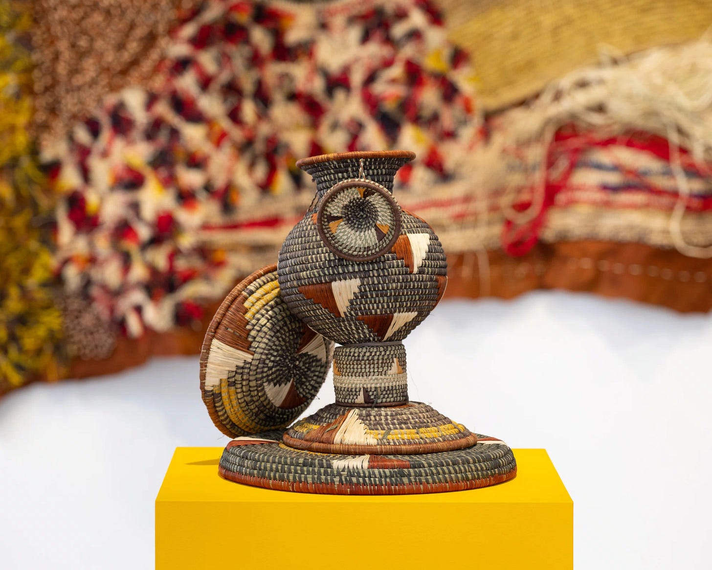 Installation view of Neena, San uthii by Acaye Kerunen