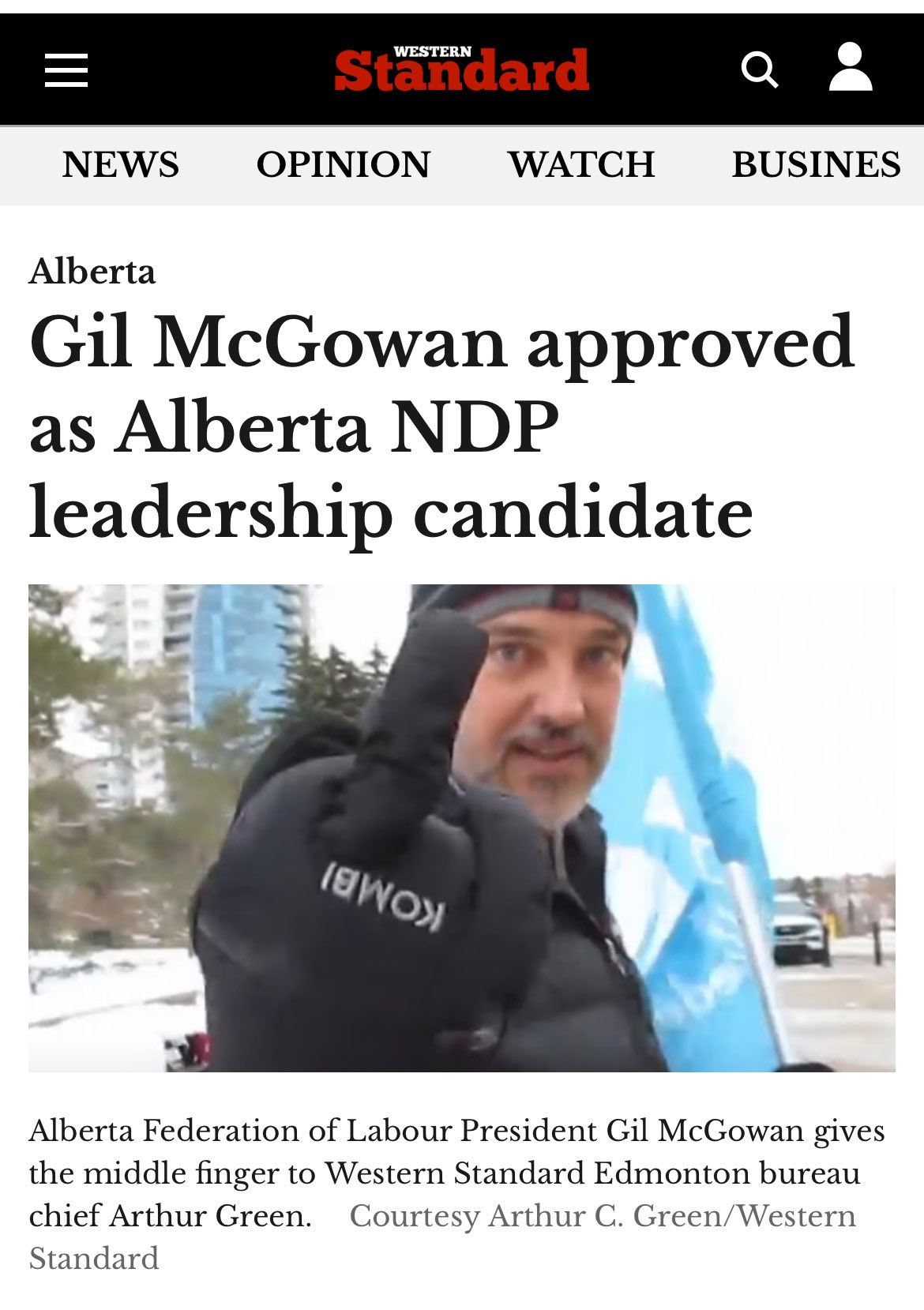 Gil McGowan on X: "What would I do without the Western Standard? 😘  https://t.co/7M6h5ynRwN" / X