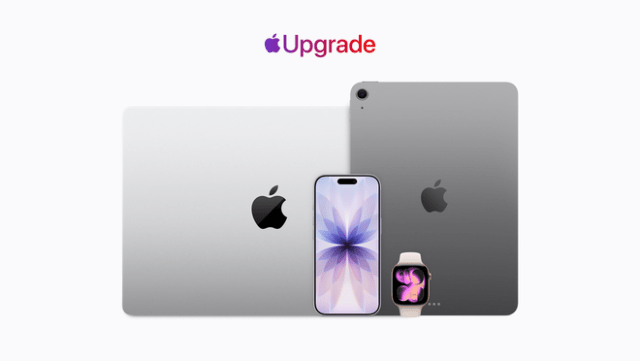 Apple Upgrade — a new hardware leasing program — is available on the Apple Store online, in the Apple Store app, and at Apple Store locations in the United States. Apple Upgrade — a new hardware leasing program — is available on the Apple Store online, in the Apple Store app, and at Apple Store locations in the United States.