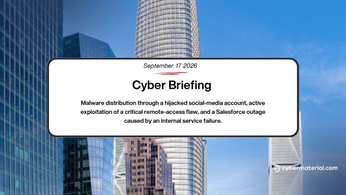 Cyber Briefing – September 17, 2026: CyberMaterial