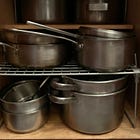 Scrubbing pots is a great way to process your feelings