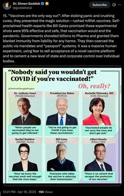 vaccine liers