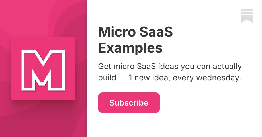 Micro SaaS Examples Newsletter preview