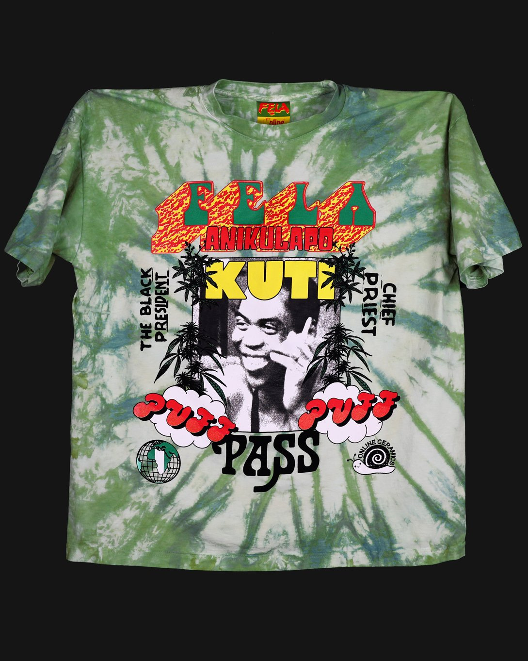 Puff Puff Pass - Tee (Hand dyed at our studio in LA) product shot