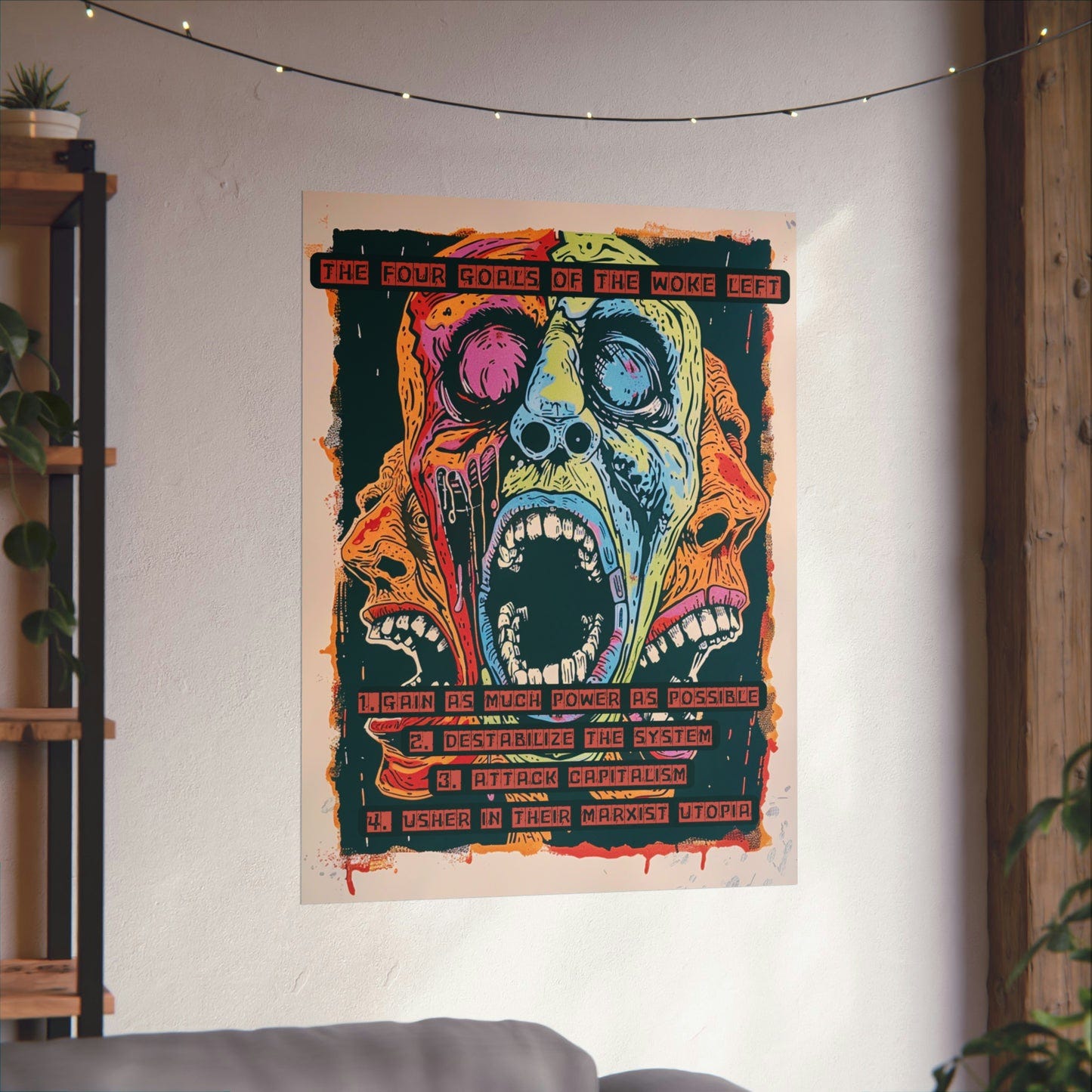 The Four Goals of the Woke Left Artisan Series Matte Vertical Posters